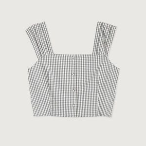 Oak + Fort Gingham Tank Top - Size S